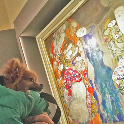 Nanà al Museo di Roma alla mostra di Klimt