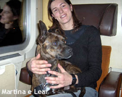 Lear con Martina in treno