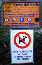 Parco del Serio vietato ai cani