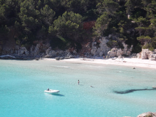 Cala Escorxada spiaggia cani ammessi a Minorca, Isole Baleari, Spagna